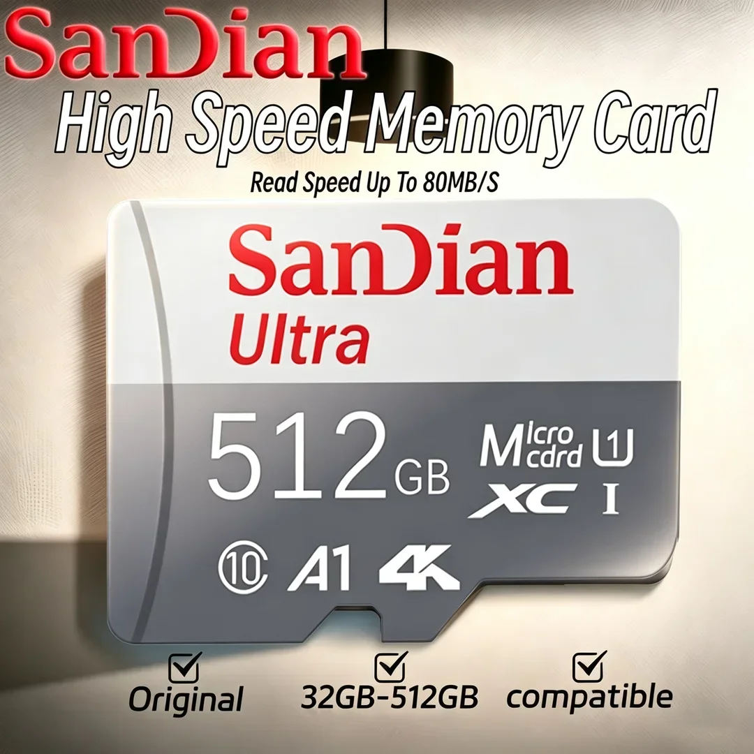 Action Camera Micro Sd Card 128Gb V30 - High Speed Micro TF SD Card
