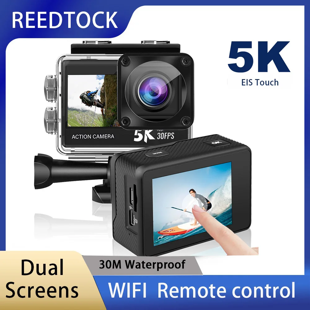 Action Camera 4K 60Fps Dual Screen - 5K 4K60fps Action Camera Dual Screens
