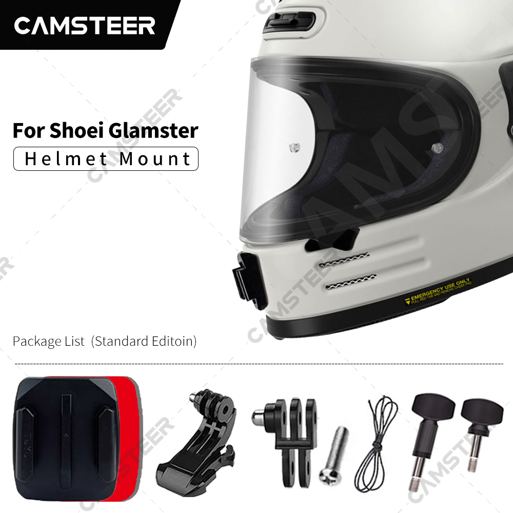 Action Camera Motorcycle Helmet Mount - SHOEI Glamster Customized Motorcycle Helmet Chin