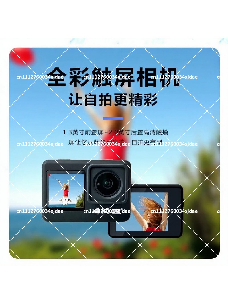 Action Camera 4K 60Fps Dual Screen - 4K Action Camera 60FPS Sports Cam