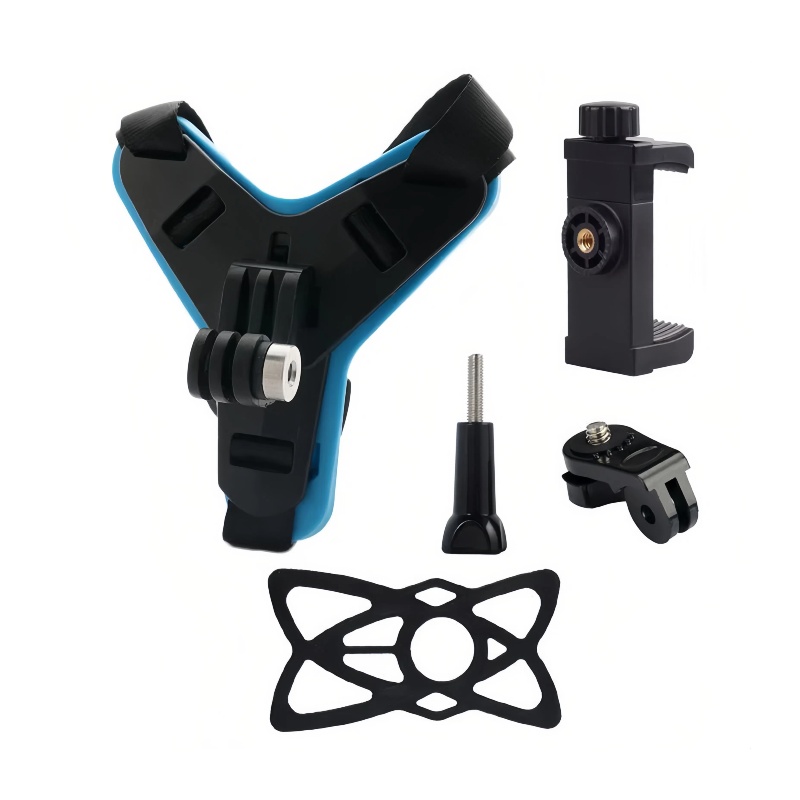 Action Camera Motorcycle Helmet Mount - Helmet Strap Mount For Gopro Hero