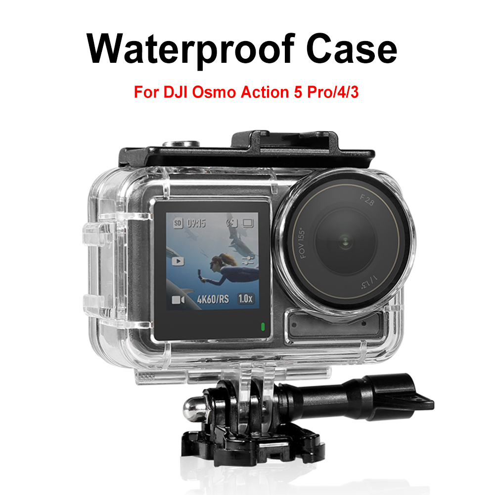 Action Camera Diving Case Underwater 60M - 60M/196FT Waterproof Case For DJI Osmo