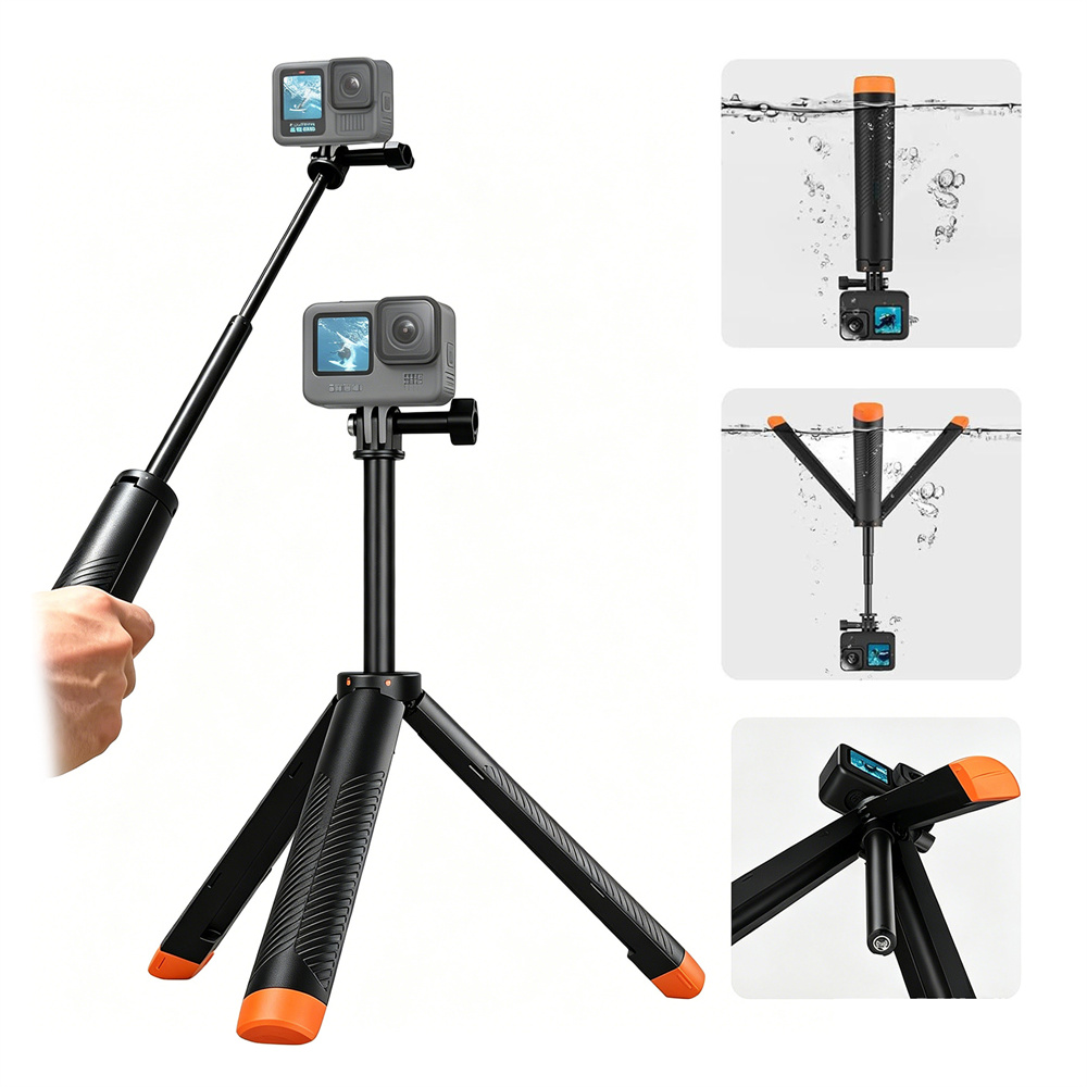Action Camera Floating Handle Grip - Floating Tripod Camera Hand Grip Diving