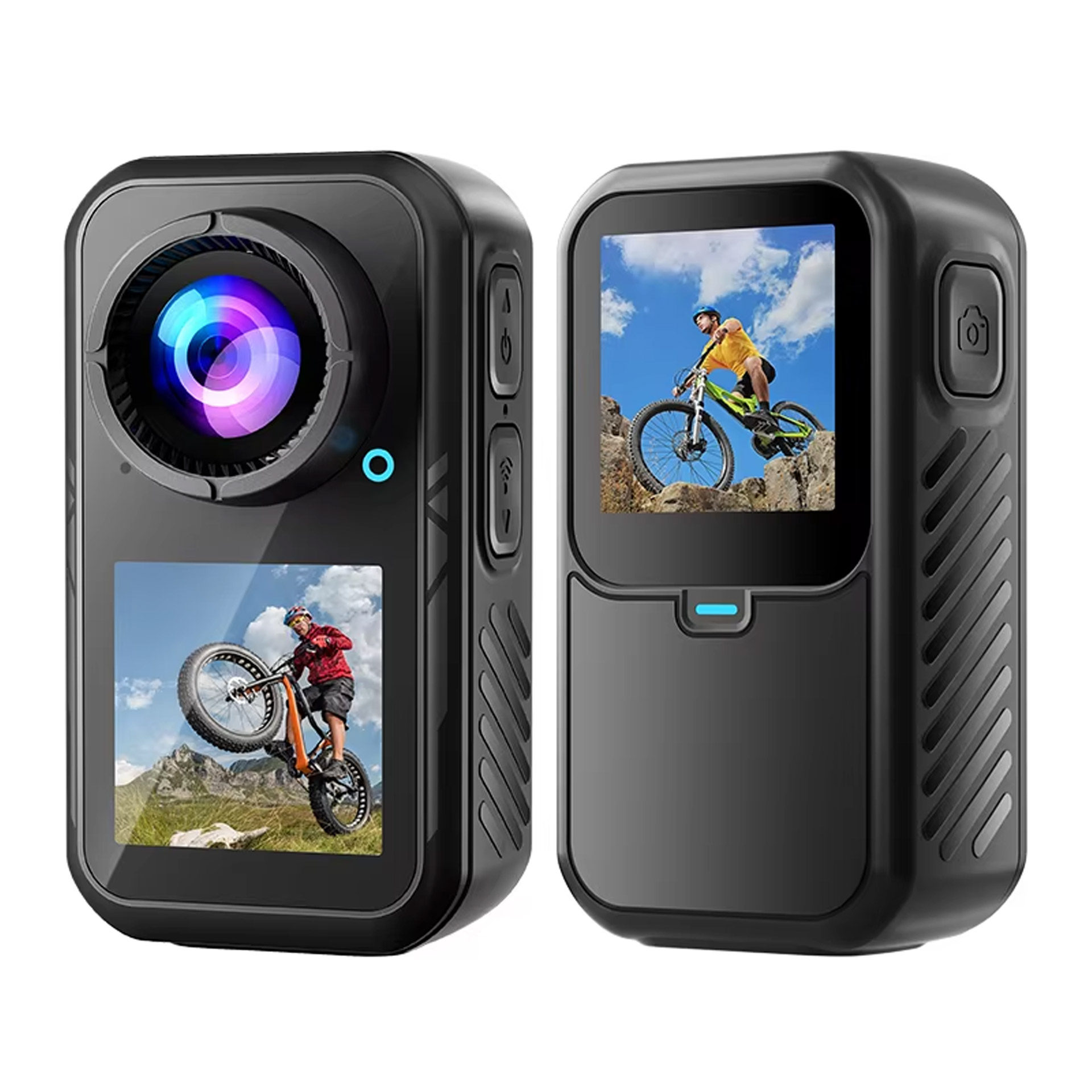 Action Camera 4K 60Fps Dual Screen - Thumb Action Camera 5K30FPS EIS Off