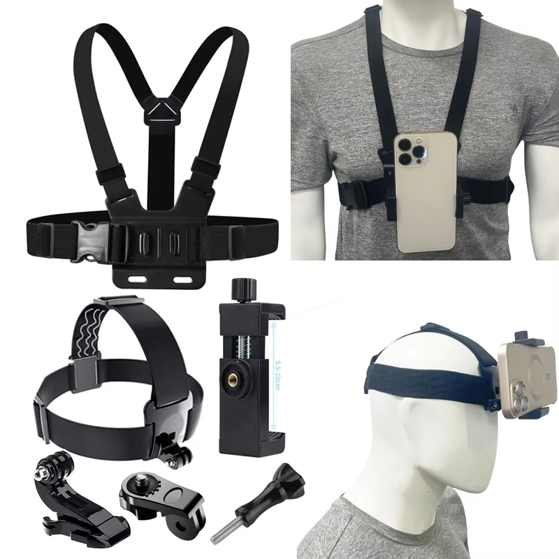 Action Camera Chest Strap Harness Mount - For GoPro Hero Riding Head Strap