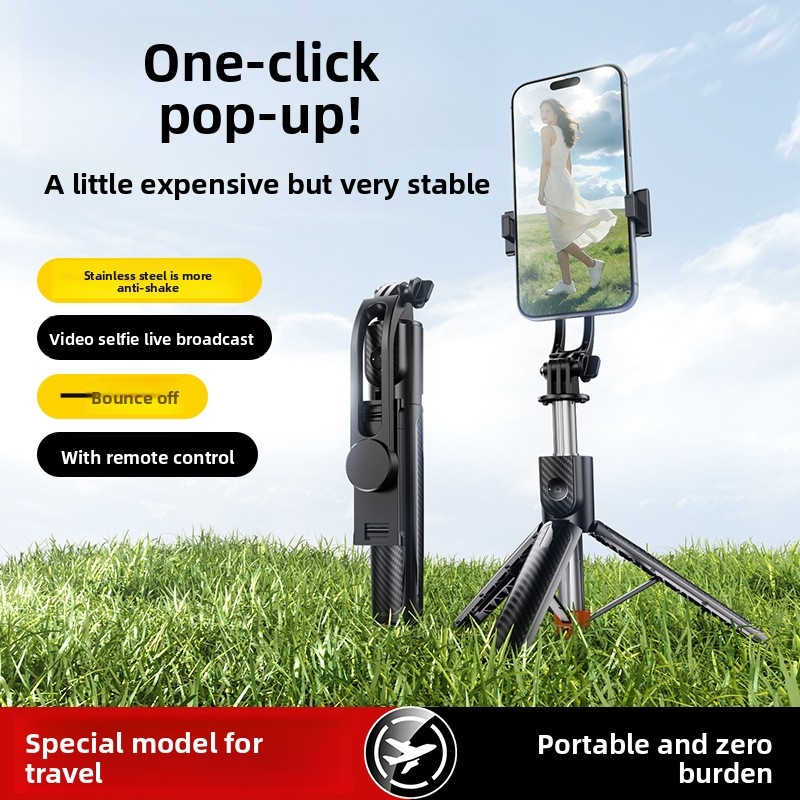 Action Camera Selfie Stick Invisible - X1 Phone Bluetooth Selfie Stick Tripod