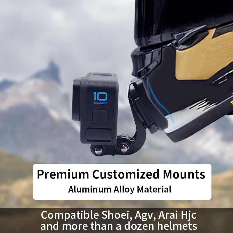 Action Camera Motorcycle Helmet Mount - Premium Customized Motorcycle Helmet Aluminium Chin