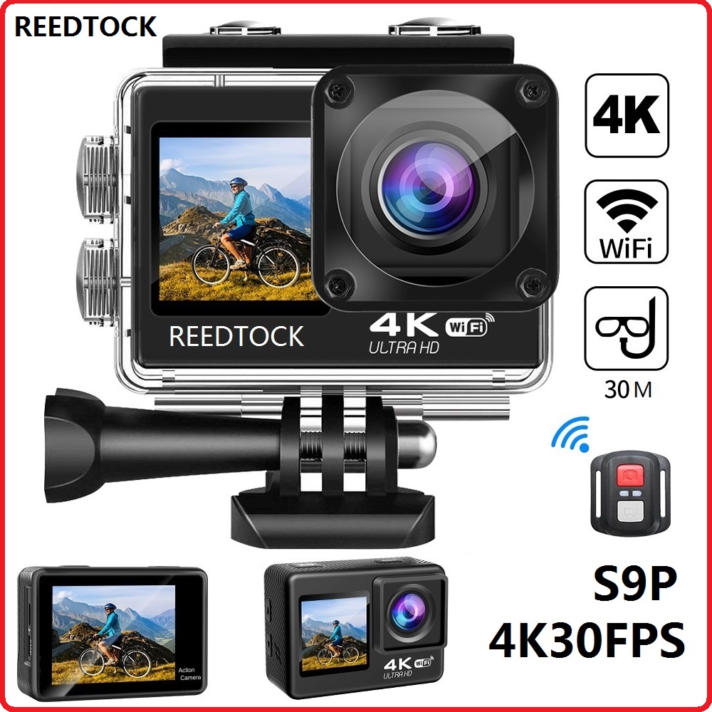 Action Camera 4K 60Fps Dual Screen - Action Camera 4K/30FPS with Dual Screens