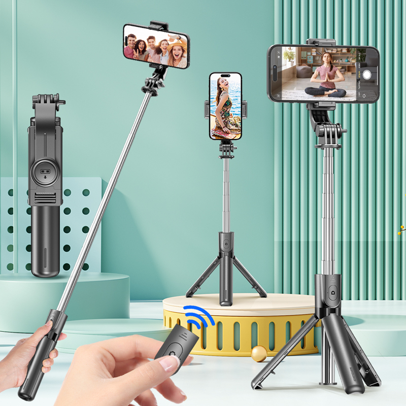 Selfie Stick Tripod with Detac - Action Camera Selfie Stick Invisible ulasan dan harga