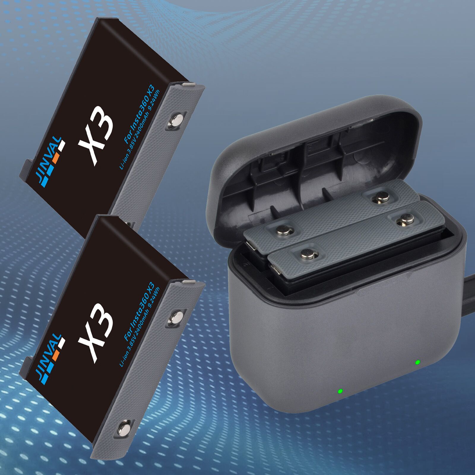 360 X3 Replacement Batteries,  - Action Camera Battery Charger Dual Pack ulasan dan harga