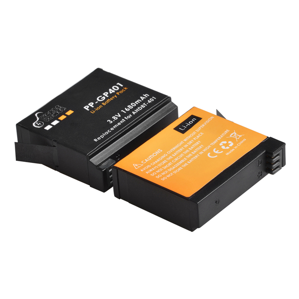 1680mAh AHDBT-401 Battery for  - Action Camera Battery Charger Dual Pack ulasan dan harga