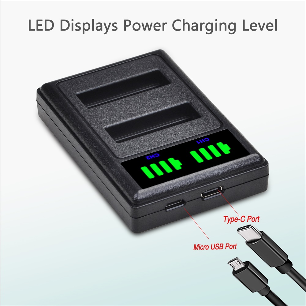 1680mAh AHDBT-401 Battery for  - Action Camera Battery Charger Dual Pack ulasan dan harga