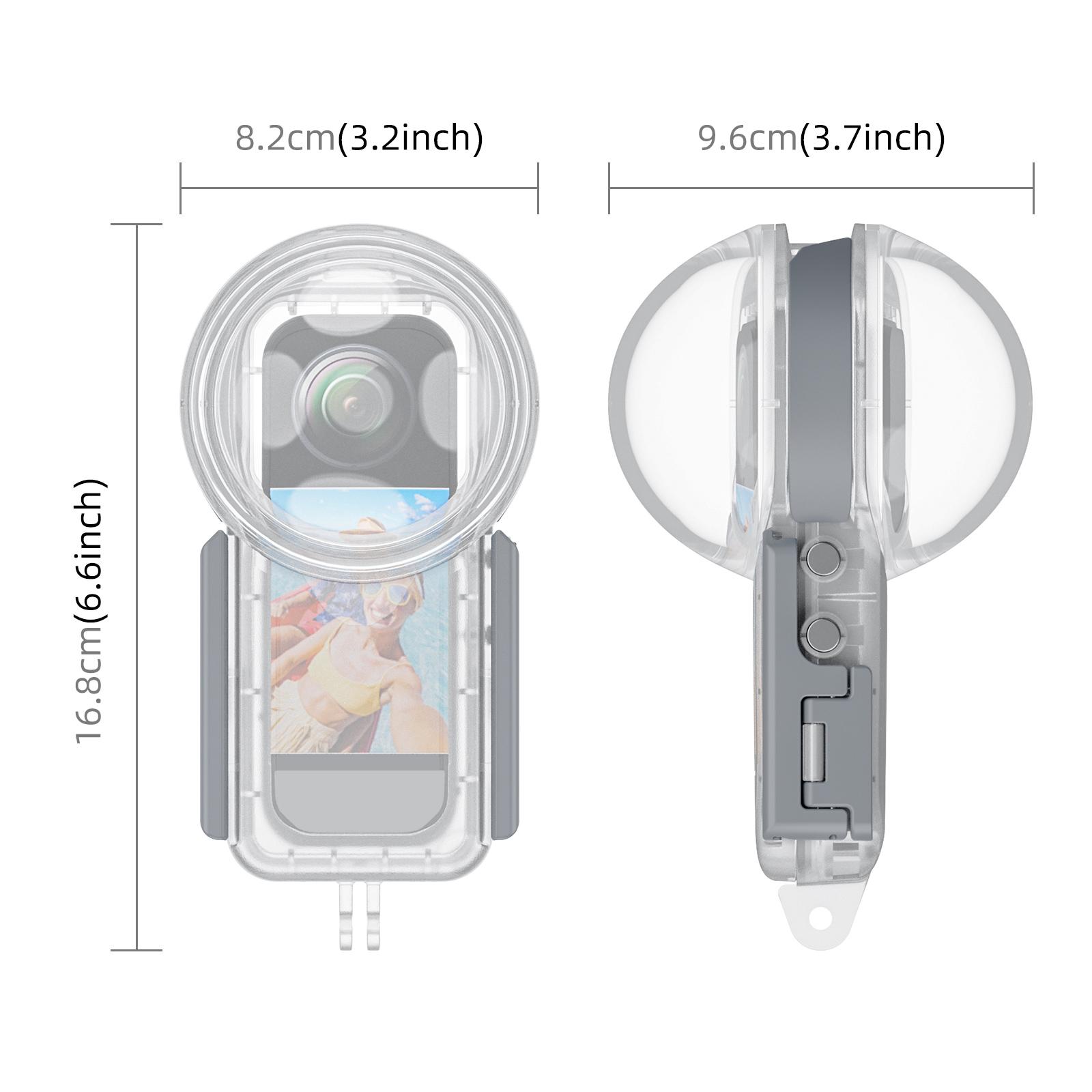 PULUZ For Insta360 X5 Quick Re - Action Camera Diving Case Underwater 60M ulasan dan harga