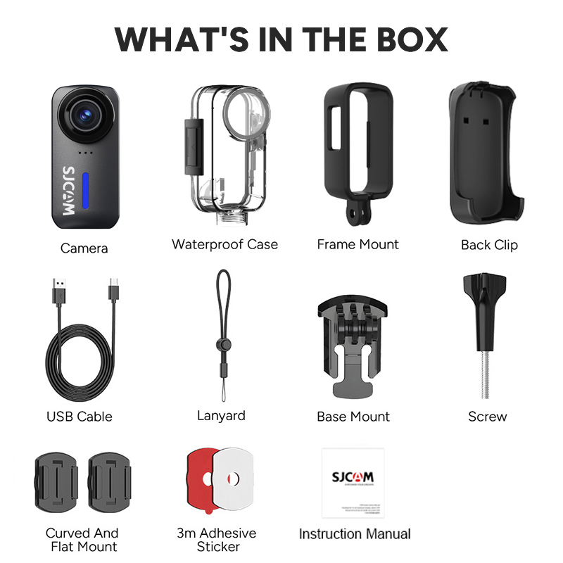 SJCAM C110+ 4K 30fps Action Ca - Action Camera Waterproof 30M Without Case ulasan dan harga