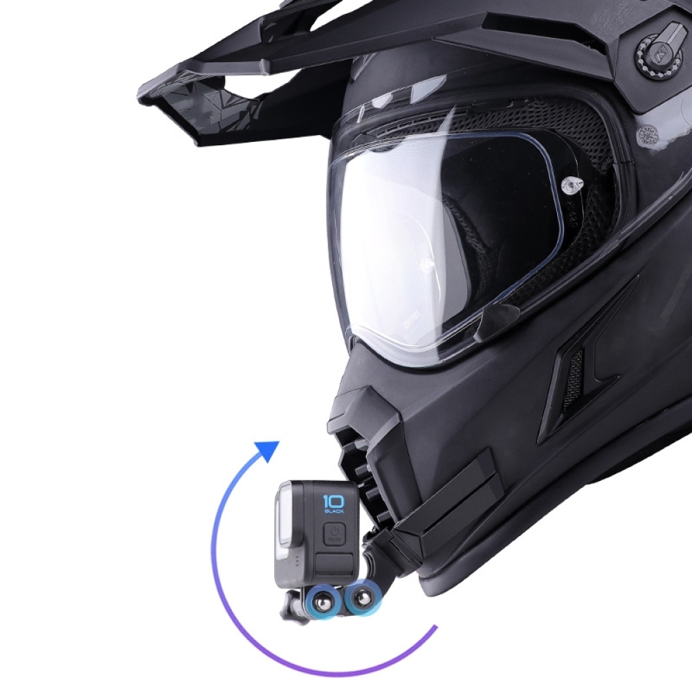 Motorcycle Helmet Chin Mount A - Action Camera Motorcycle Helmet Mount ulasan dan harga