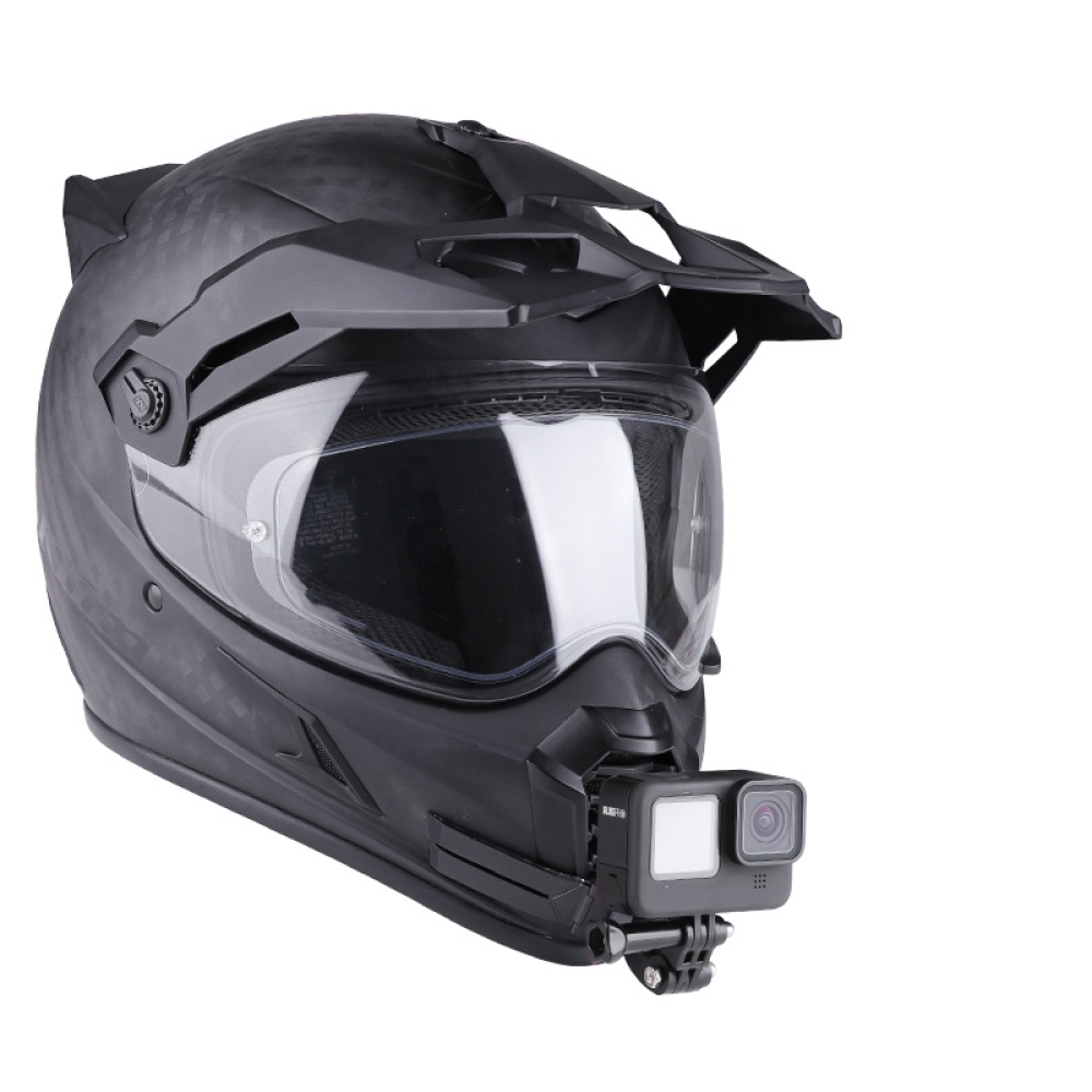 Motorcycle Helmet Chin Mount A - Action Camera Motorcycle Helmet Mount ulasan dan harga