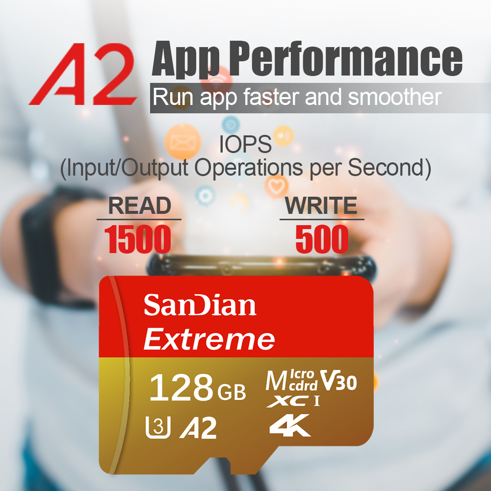 High Speed Micro SD Memory Car - Action Camera Micro Sd Card 128Gb V30 ulasan dan harga
