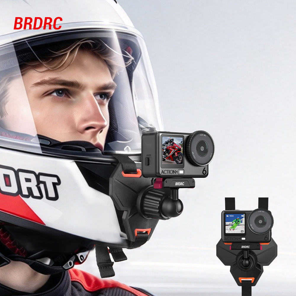 BRDRC Motorcycle Helmet Mount  - Action Camera Motorcycle Helmet Mount ulasan dan harga