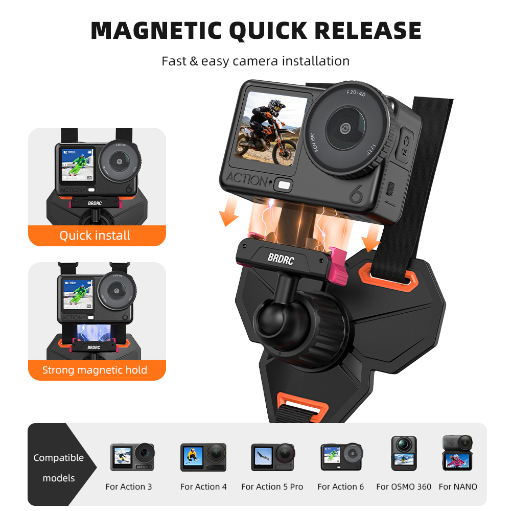 BRDRC Motorcycle Helmet Mount  - Action Camera Motorcycle Helmet Mount ulasan dan harga