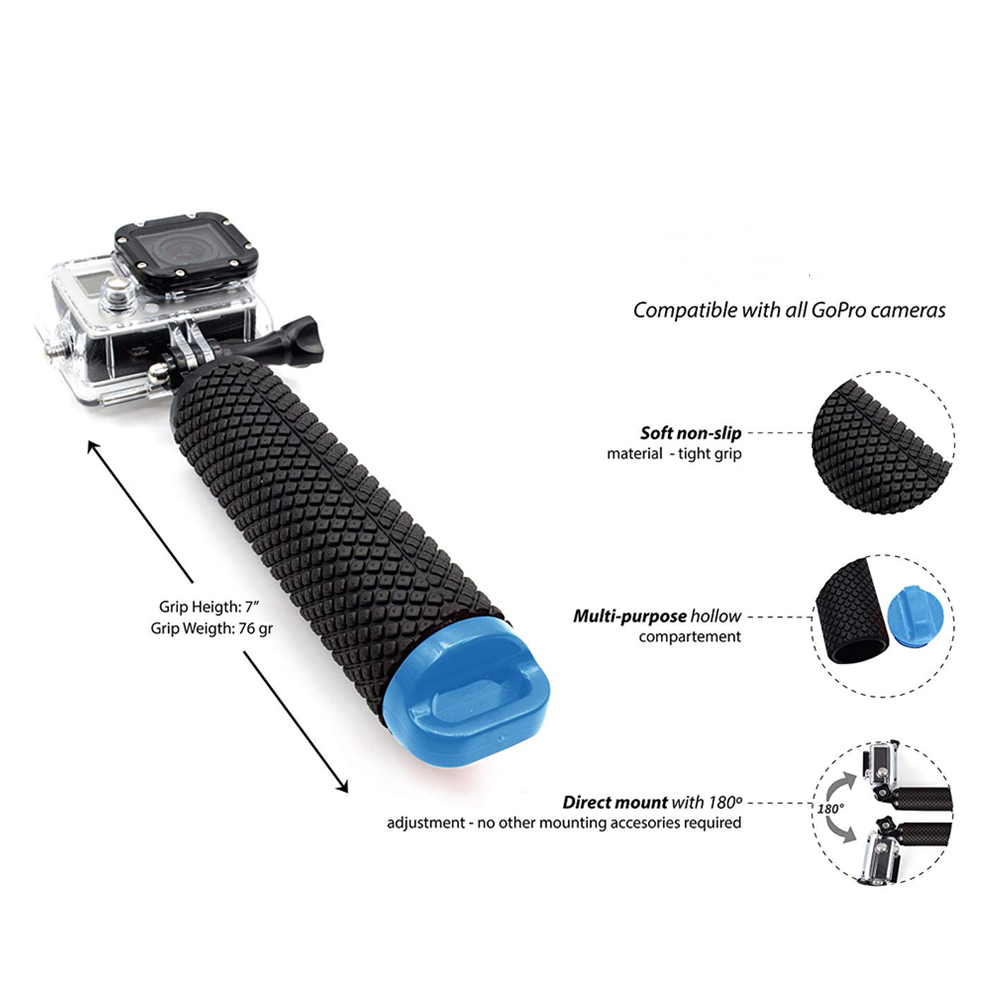 Water Floating Hand Grip Handl - Action Camera Floating Handle Grip ulasan dan harga