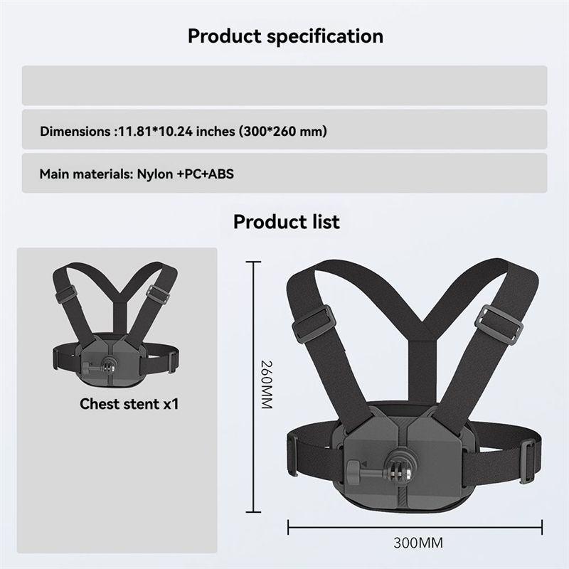 B92B Vest Chest Strap Harness  - Action Camera Chest Strap Harness Mount ulasan dan harga