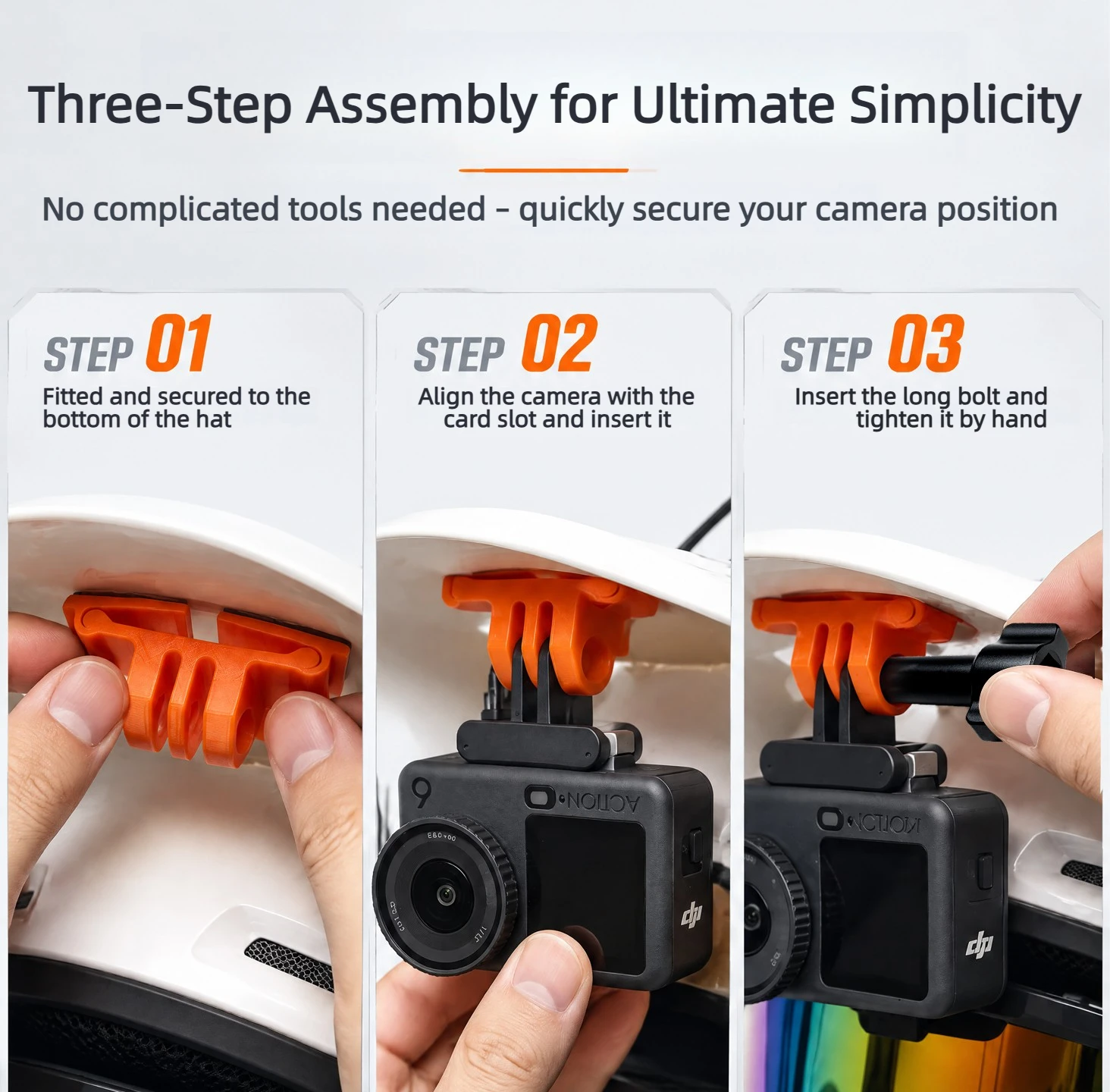 Bell Style Camera Holder for L - Action Camera Motorcycle Helmet Mount ulasan dan harga