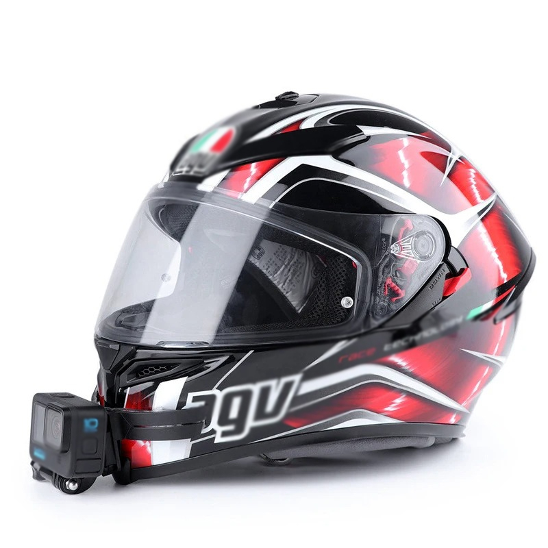 Compatible with GoPro 13-8, DJ - Action Camera Motorcycle Helmet Mount ulasan dan harga
