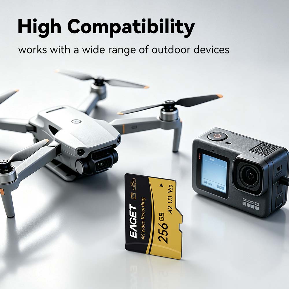 EAGET TF Micro SD Card A2 U3 V - Action Camera Micro Sd Card 128Gb V30 ulasan dan harga