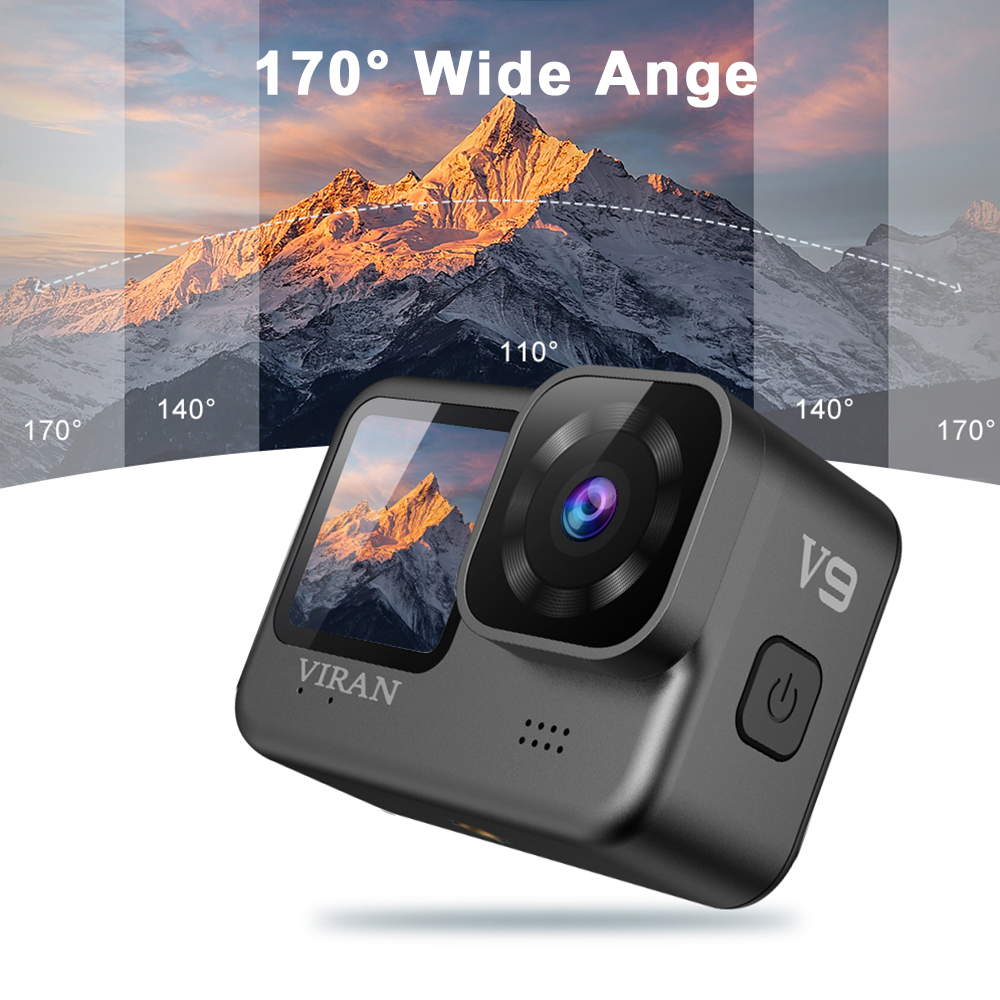 V9 4K Wifi Anti-Shake Camera 6 - Action Camera 4K 60Fps Dual Screen ulasan dan harga