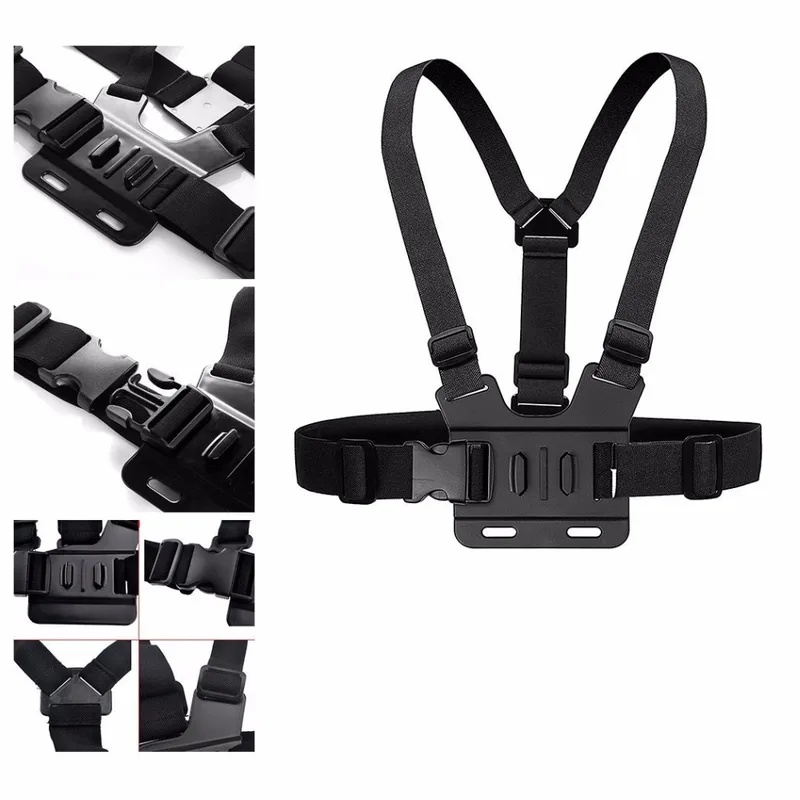 Chest Mount Harness & Head Str - Action Camera Chest Strap Harness Mount ulasan dan harga