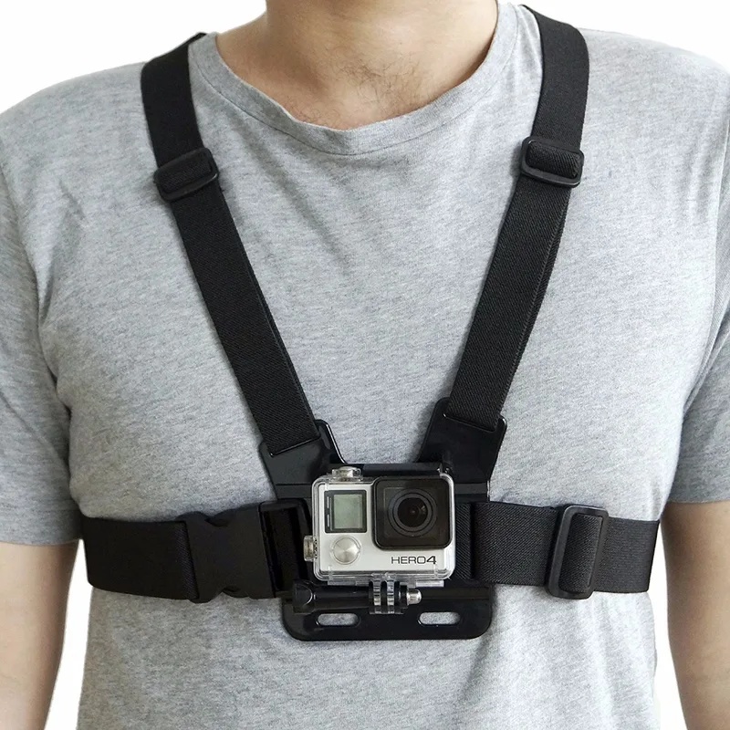 Chest Mount Harness & Head Str - Action Camera Chest Strap Harness Mount ulasan dan harga