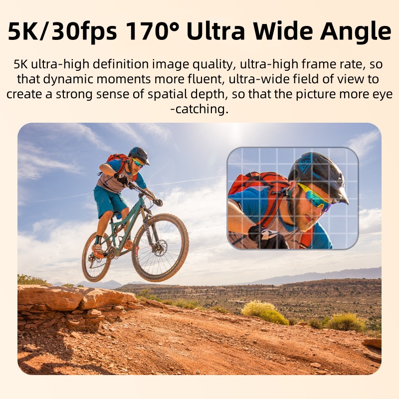 5K Action Camera 5K/30FPS Dual - Action Camera 4K 60Fps Dual Screen ulasan dan harga