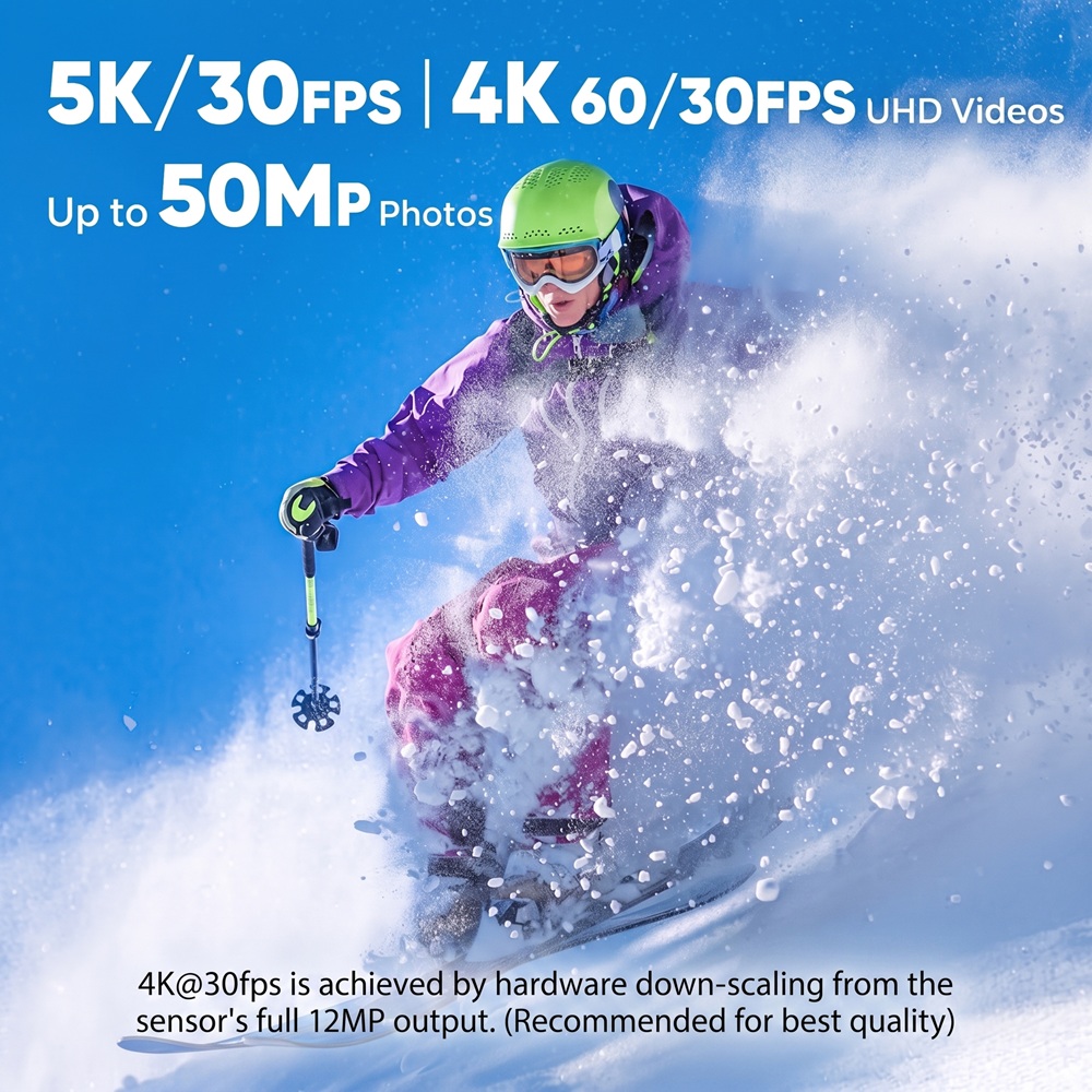 5K 4K Ultra HD Action Camera D - Action Camera 4K 60Fps Dual Screen ulasan dan harga