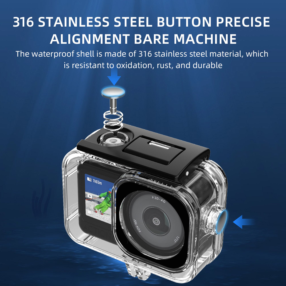 Flymile 60M Waterproof Case Fo - Action Camera Diving Case Underwater 60M ulasan dan harga