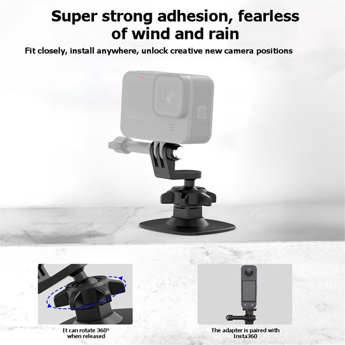 A73T Action Camera Flexible Ad - Action Camera Motorcycle Helmet Mount ulasan dan harga
