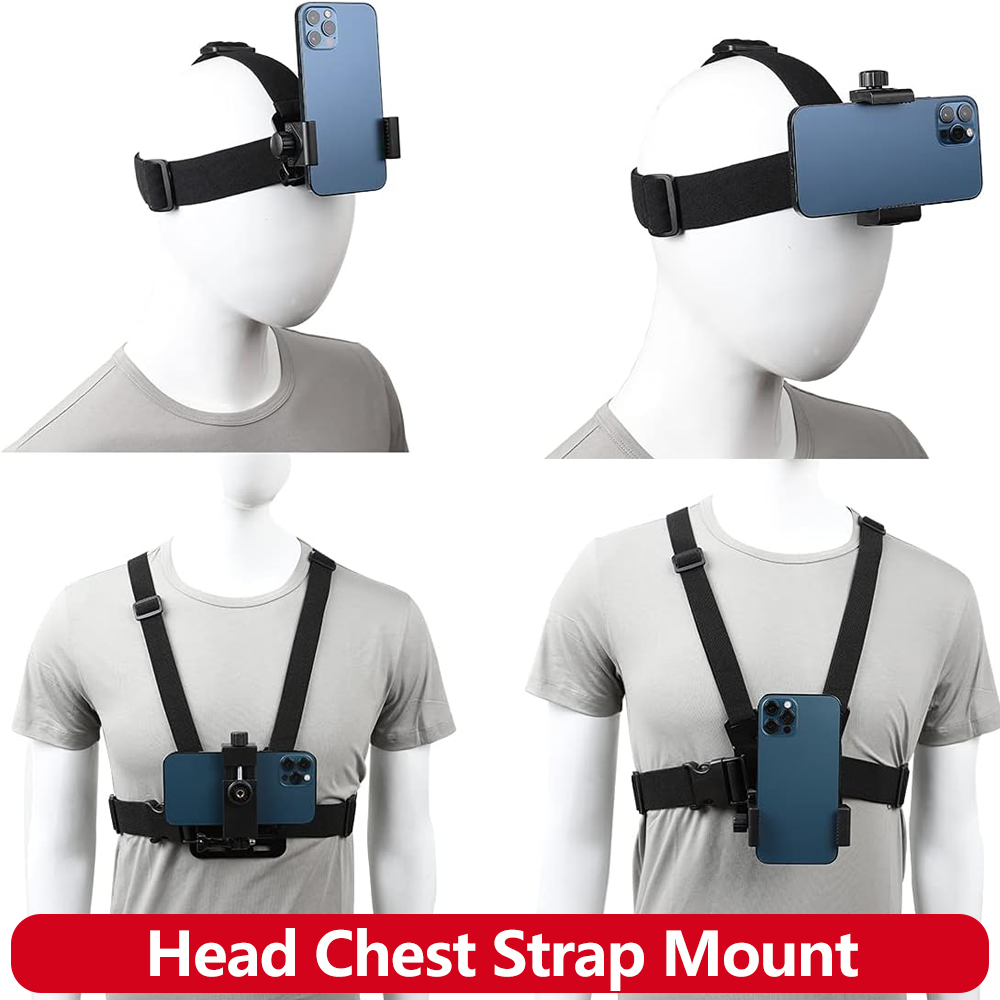 Mobile Phone Head Chest Strap  - Action Camera Chest Strap Harness Mount ulasan dan harga