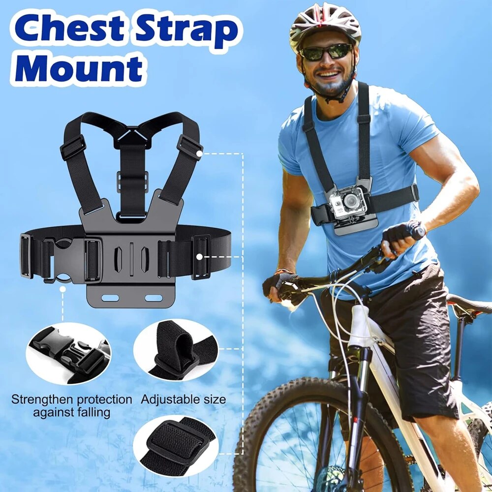 Mobile Phone Head Chest Strap  - Action Camera Chest Strap Harness Mount ulasan dan harga