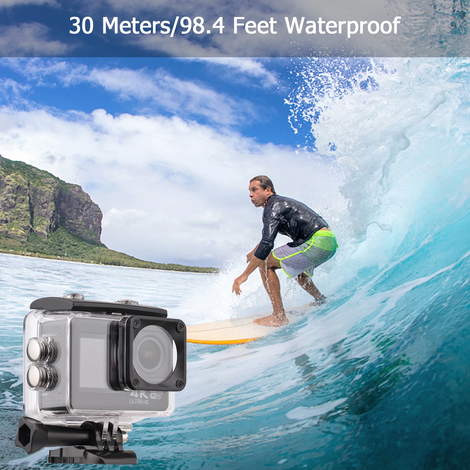 4K 60FPS High Definition Dual  - Action Camera 4K 60Fps Dual Screen ulasan dan harga