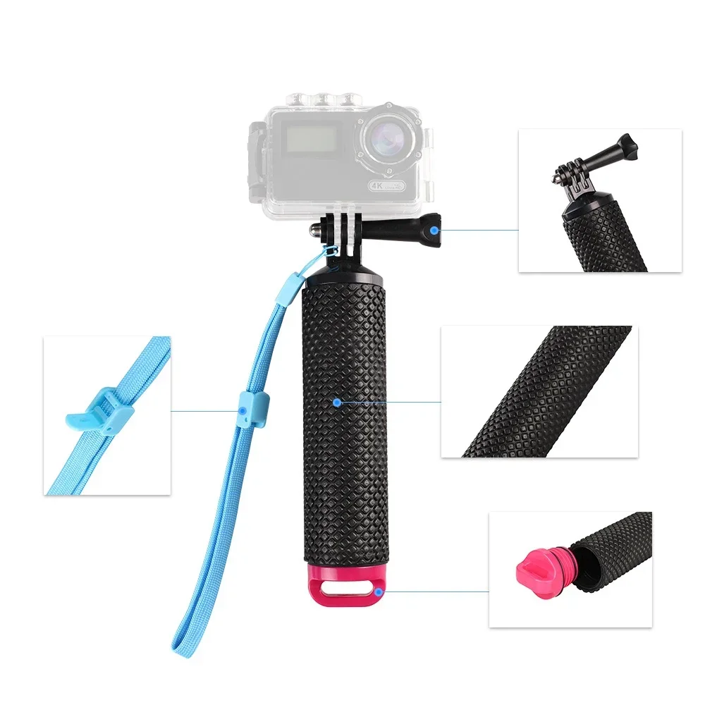 Floating Handgrip Handle Handh - Action Camera Floating Handle Grip ulasan dan harga