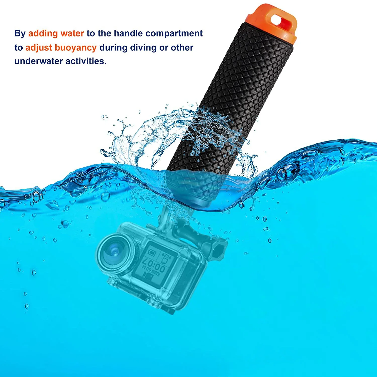 Floating Handgrip Handle Handh - Action Camera Floating Handle Grip ulasan dan harga
