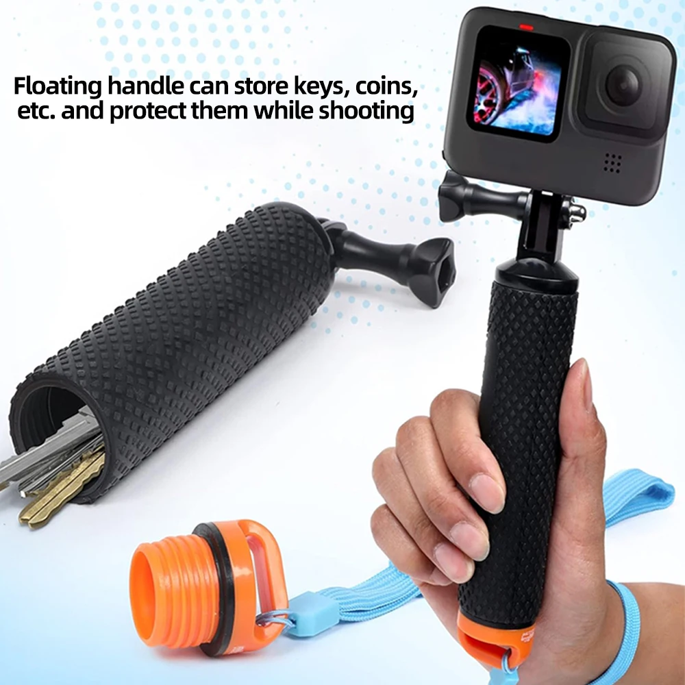 Floating Hand Grip Waterproof  - Action Camera Floating Handle Grip ulasan dan harga