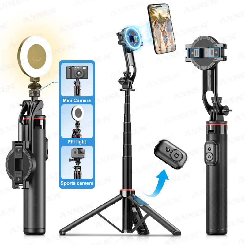 AXNEN C20 Magnetic Selfie Stic - Action Camera Selfie Stick Invisible ulasan dan harga