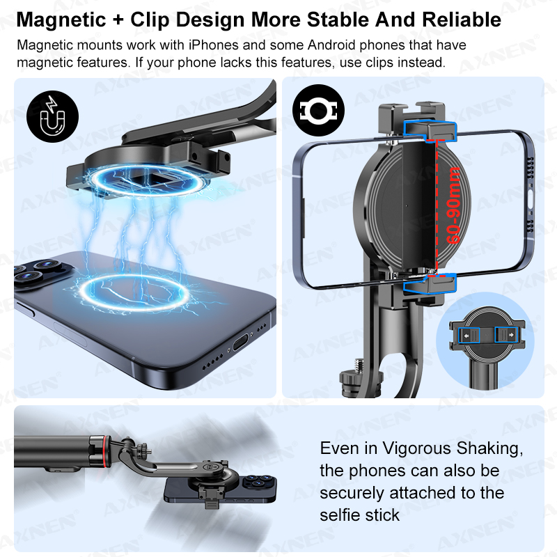 AXNEN C20 Magnetic Selfie Stic - Action Camera Selfie Stick Invisible ulasan dan harga