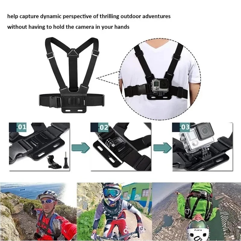 Accessories Kit Chest Head Str - Action Camera Floating Handle Grip ulasan dan harga