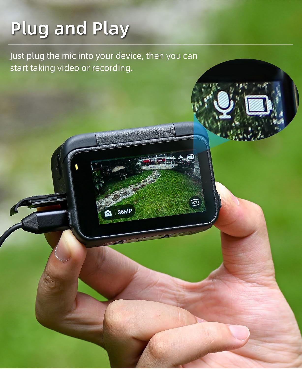 Camera Mini USB Microphone Lap - Action Camera External Microphone Usb ulasan dan harga