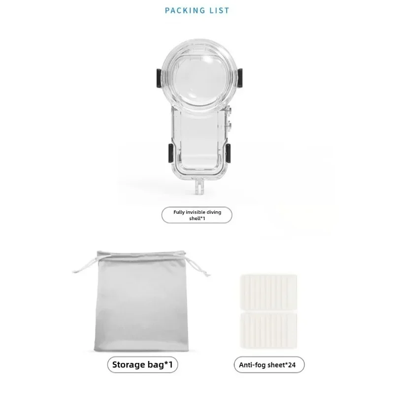 60M Waterproof Case for Insta3 - Action Camera Diving Case Underwater 60M ulasan dan harga