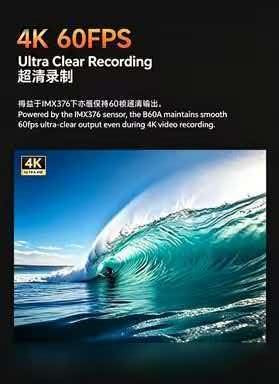 860A 4K 60FPS Action Camera 20 - Action Camera 4K 60Fps Dual Screen ulasan dan harga