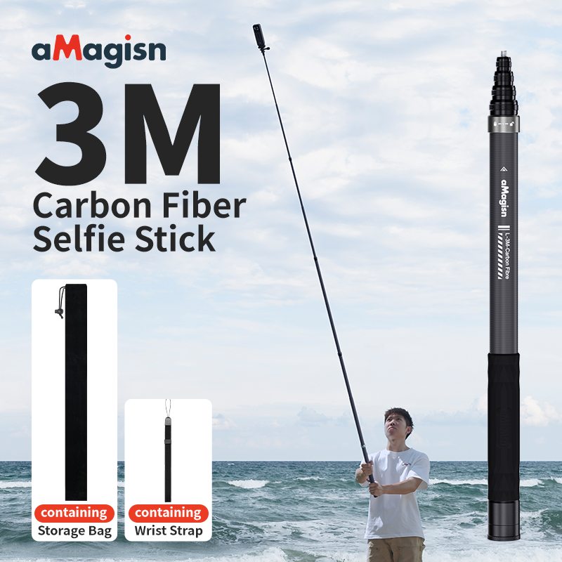aMagisn 3m Invisible Selfie St - Action Camera Selfie Stick Invisible ulasan dan harga