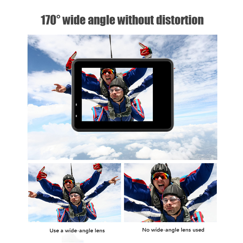 4K 60FPS Action Camera with Re - Action Camera 4K 60Fps Dual Screen ulasan dan harga