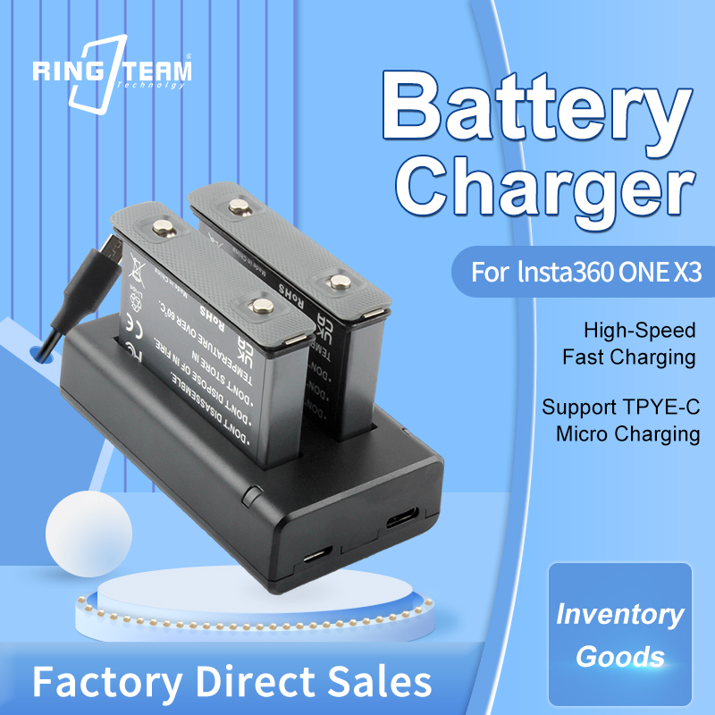 IS360X3B Battery Pack For Inst - Action Camera Battery Charger Dual Pack ulasan dan harga